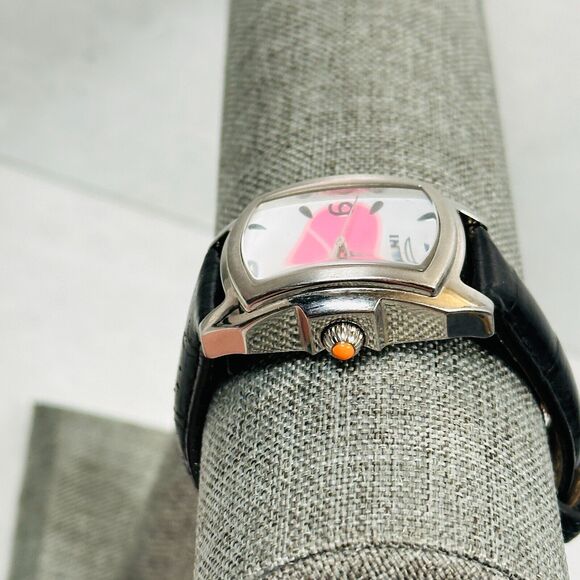 Invicta Watch Lupah Pink Heart Heart Cure MS 24mm Black Leather Band New Battery main image 11